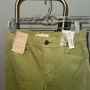 Madewell Green Wide-Leg Pants